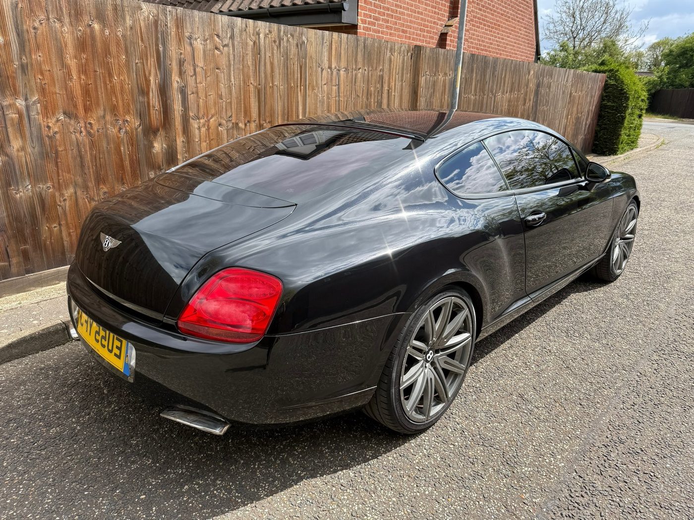 Bentley Continental with tinted windows