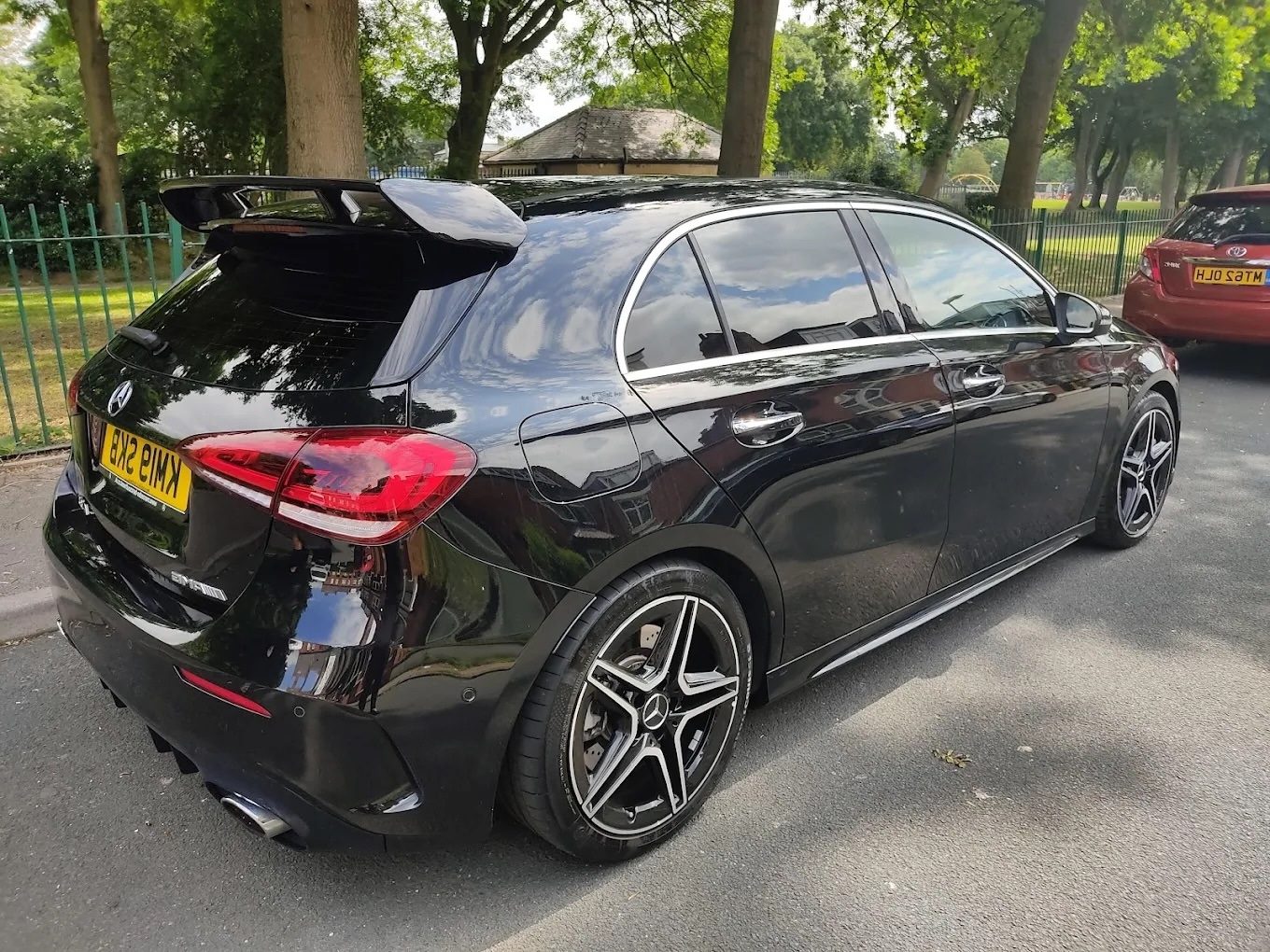 Mercedes A-Class with tinted rear windows